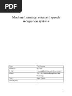 I6157630 - TG1 - Cara Henning - Machine Learning - Voice and Speech Recognition System