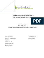 Operations Management: Ace Institute of Management