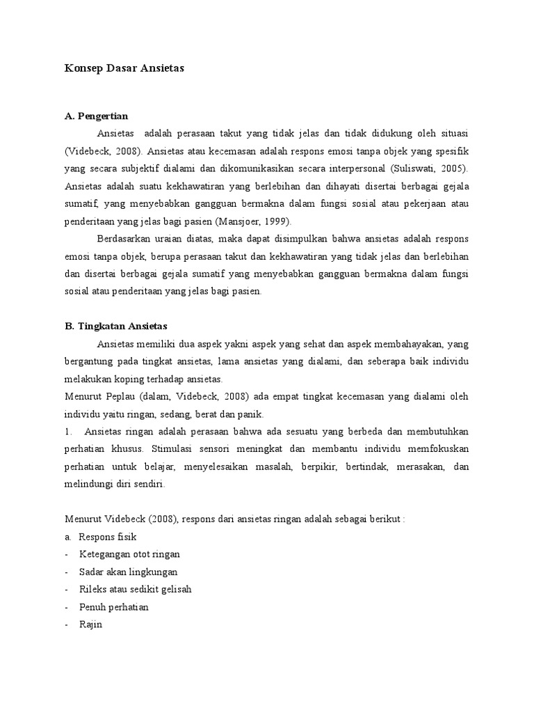 Konsep Dasar Ansietas Pdf