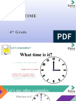 Telling Time: 4 Grade
