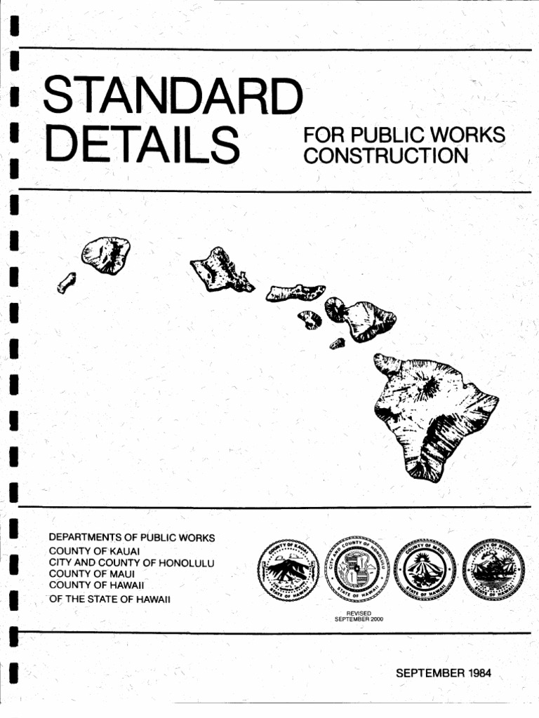 Standard Details for Public Works Construction | PDF | Sidewalk ...