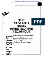 Seventh Basic Investigative Technique: Fzing Financial Transactions, Tigation of Organized Crime and