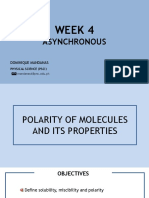 Week 4 - Polarity of Molecules and Its Properties (Asynchronous)