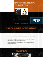 Linux Networking & Security Fundamentals: Welcome Everyone!