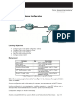 Lab 1: Basic Cisco Device Configuration: Topology Diagram