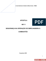 Apostila -NR 11 EMPILHADEIRA A COMBUSTÃO   versão 0