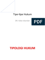 Tipe-Tipe Hukum Sosiologi