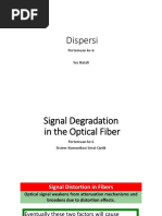 SIGNAL DISTORTION (Dispersi)