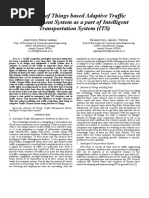 Internet of Things Based Adaptive Traffic Management System As A Part of Intelligent Transportation System (ITS)