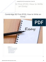 Cambridge (FCE) - How To Write An Essay - Teacher Phill