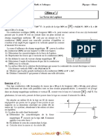 Série d'exercices N°5 - Sciences physiques La force de Laplace - 3ème Math (2011-2012) Mr Adam Bouali