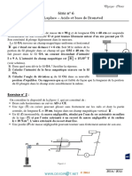 Série d'exercices N°6 - Sciences physiques Force de Laplace – Acide et base de Bronsted - 3ème Math (2013-2014) Mr Adam Bouali