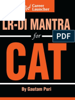 LRDI Mantra For CAT by Gautam Puri