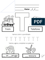 Atividades de Alfabetizacao Letra t 37