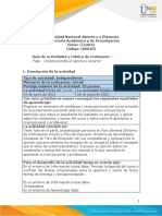 Guía de Actividades y Rúbrica de Evaluación - Fase 1 - Reconociendo El Camino A Recorrer