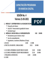 Agenda 4ta Sesión