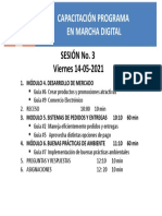 Agenda 3a Sesión