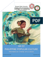 AH 22 Philippine Popular Culture: Department of Humanities