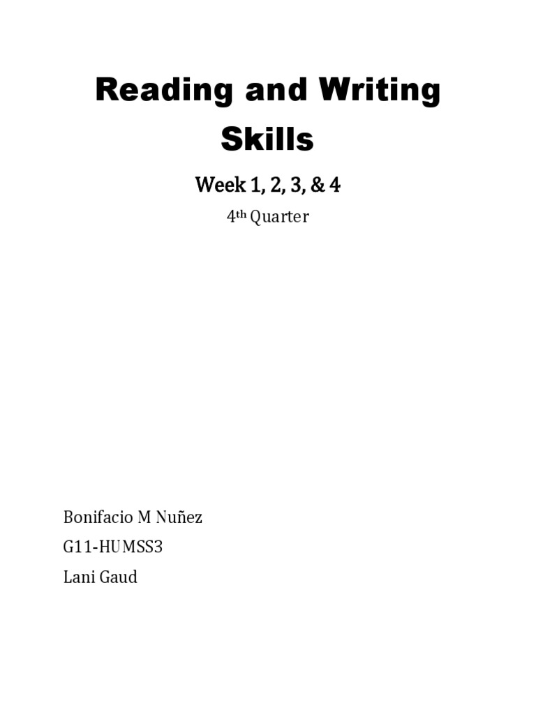 Reading and Writing Skills PDF Writers Intertextuality