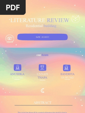 Residential Building Literature Review