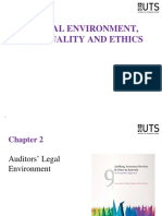Topic 2 The Legal Environment, Audit Quality and Ethics