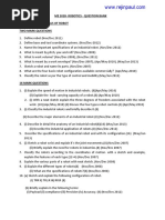 Me 2028-Robotics - Question Bank Unit 1 - Fundamentals of Robot Two Mark Questions