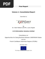 Download CaribExport  Report Opportunities for Doing Business between CARIFORUM States  the French Caribbean Outermost Regions FCORs  Nov 2010 by Office of Trade Negotiations OTN CARICOM Secretariat SN51300008 doc pdf