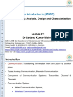 An Introduction To (ATADC) : Antenna Theory: Analysis, Design and Characterization