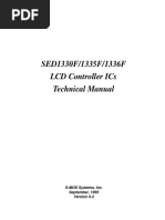 Sed1330F/1335F/1336F LCD Controller Ics Technical Manual: S-Mos Systems, Inc. September, 1995