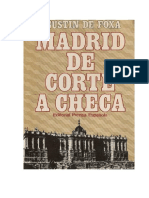 Agustín de Foxá - Madrid de Corte A Checa - (Novela) - Falange Española