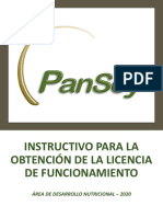 Instructivo para La Obtención de La Licencia de Funcionamiento