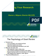 Writing Your Research Plan: Sharon L. Milgram, Director NIH OITE