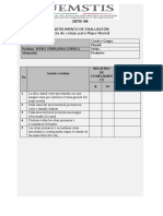 Lista de Cotejo para Mapa Mental