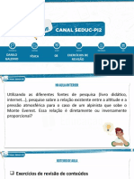 Exercícios de Termologia