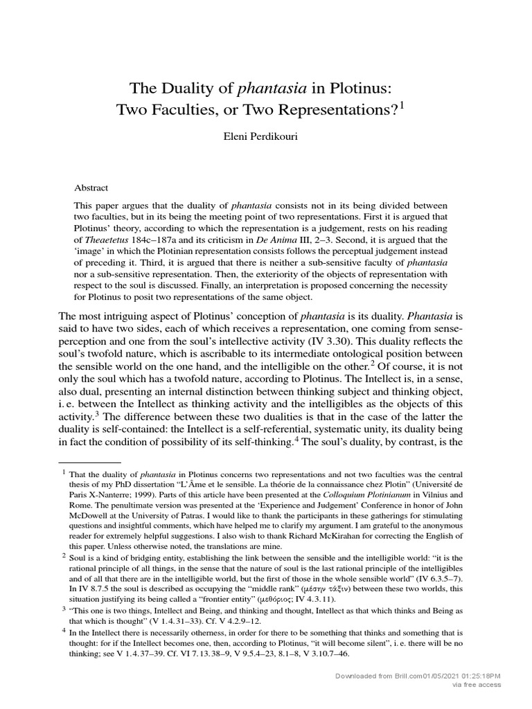 (26664275 History of Philosophy & Logical Analysis) The Duality of