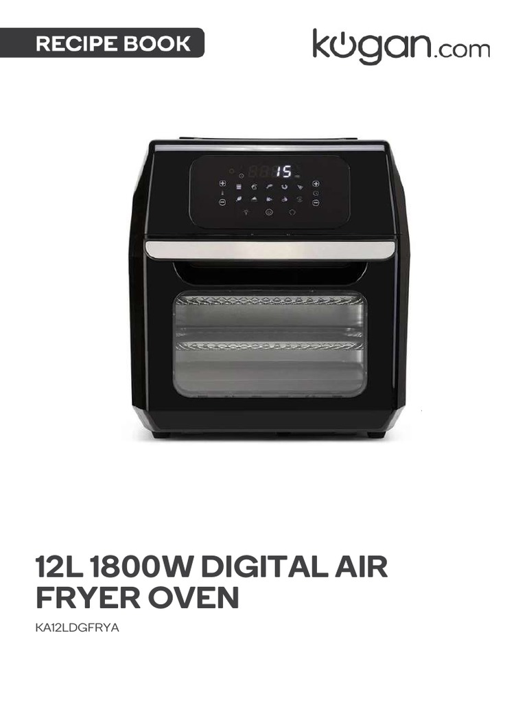 Kogan Air Fryer Recipe PDF Hamburgers Pizza