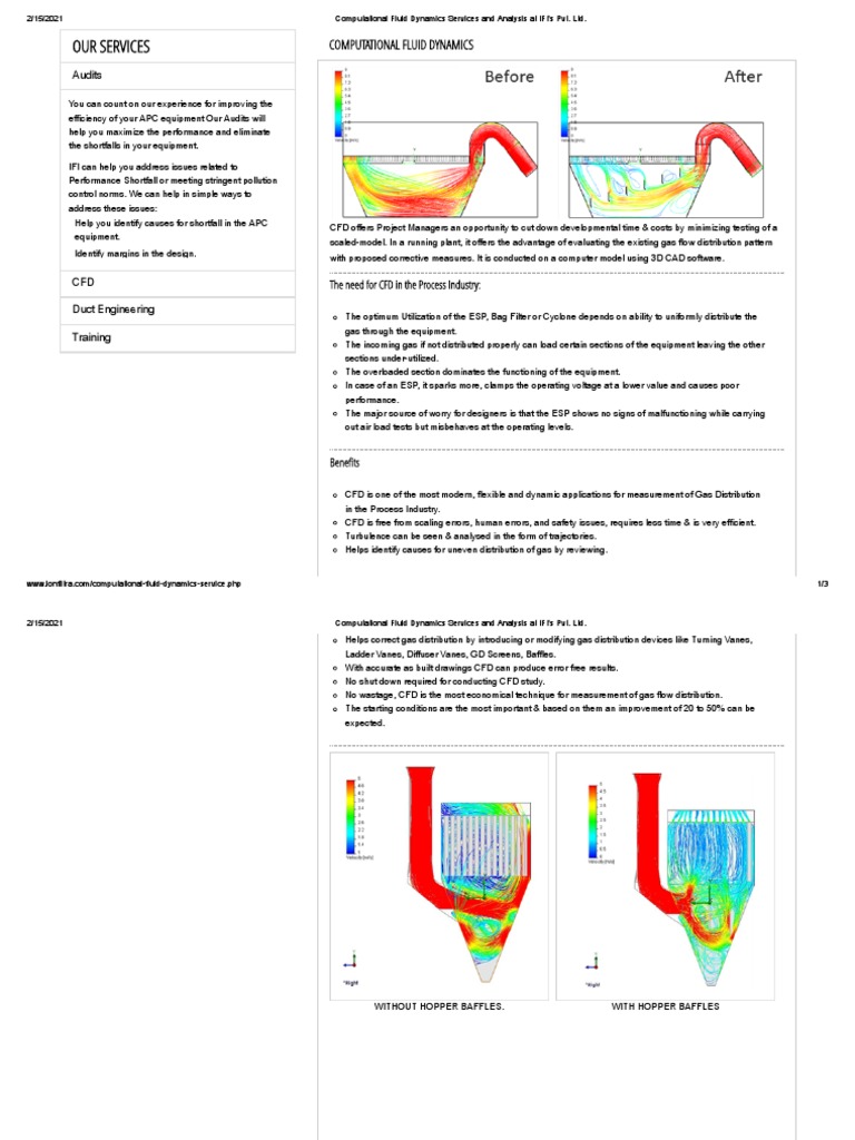 Computational Fluid Dynamics Services and Analysis at IFI's Pvt. LTD ...