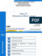 Tema 3.2 Obtencion Del Hierro y Acero