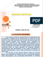 Máquinas síncronas: características y tipos