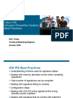 Cisco IOS Intrusion Prevention System Best Practices: Alex Yeung Technical Marketing Engineer October 2008