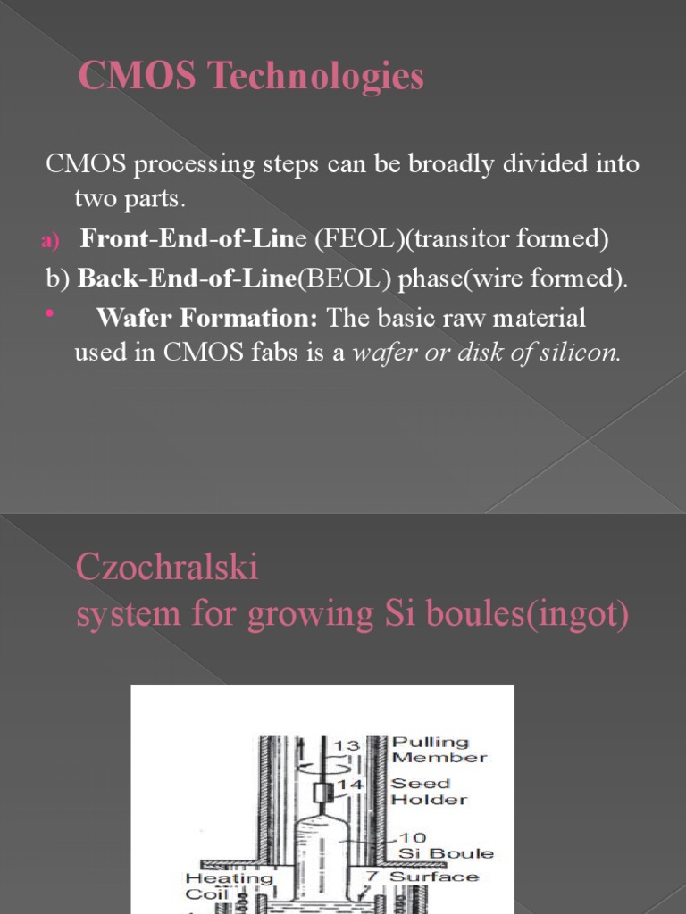 CMOS Processing Technologies Overview | PDF | Semiconductor Device ...