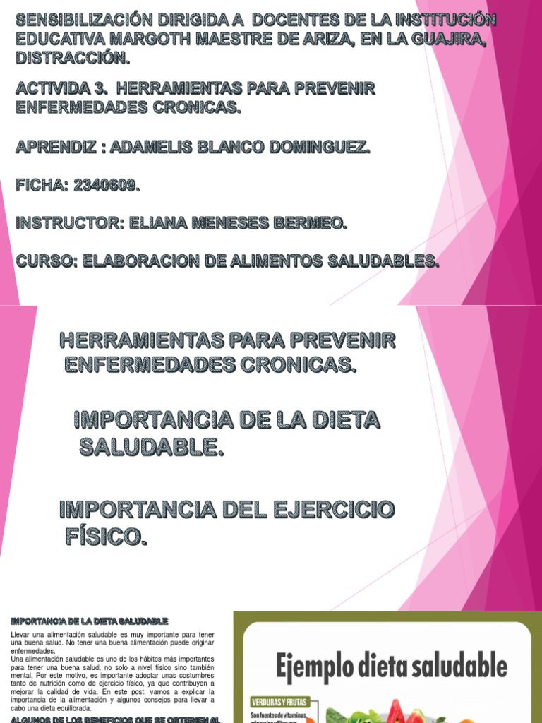 Prevención de Enfermedades Crónicas: Dieta y Ejercicio | PDF | Obesidad ...