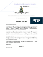 Ley de Instituciones de Seguros y Reaseguros Decreto 22 - 2001