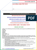 Current Affairs Q&A PDF - November 2018 by AffairsCloud