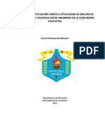 Protocolo 4 Actuación Frente a Situaciones de Maltrato, Acoso Escolar y Violencia Entre Miembros de La Comunidad Educativa