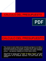 2.5 Calculo Del Presupuesto