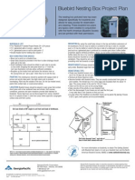 Bluebird Nesting Box Project Plan: Materials List Mounting