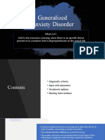 Generalized Anxiety Disorder