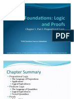Chapter 1, Part I: Propositional Logic: With Question/Answer Animations