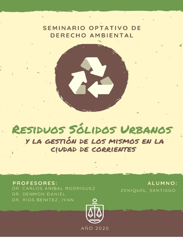 Gestión de Residuos en Corrientes | PDF | Residuos sólidos urbanos ...